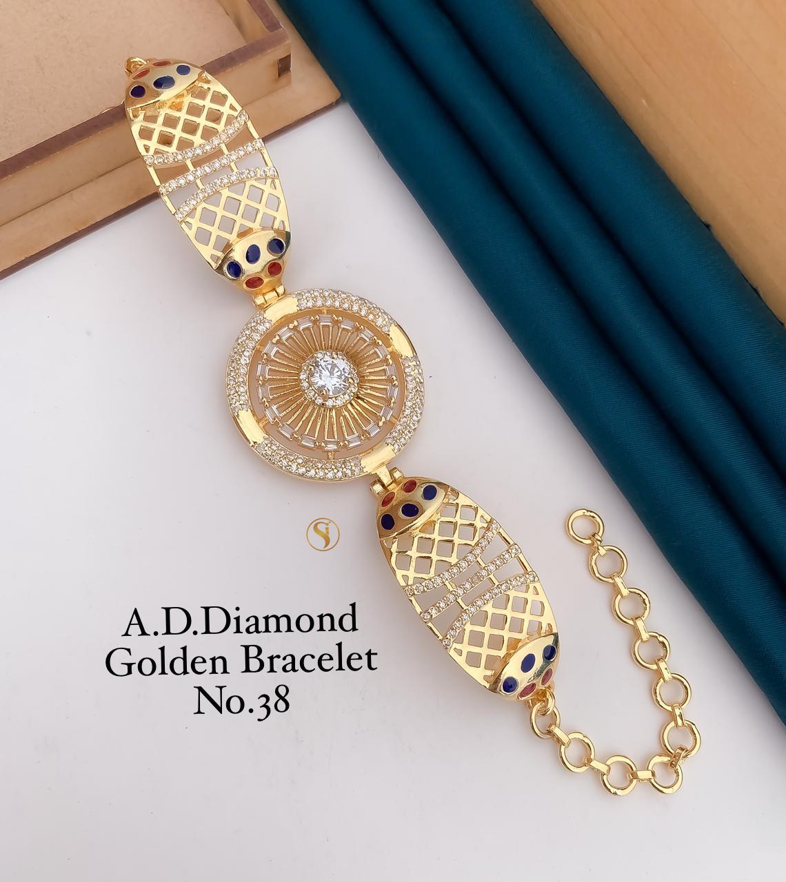 Fancy Designer AD Diamond Bracelet 3 Catalog
